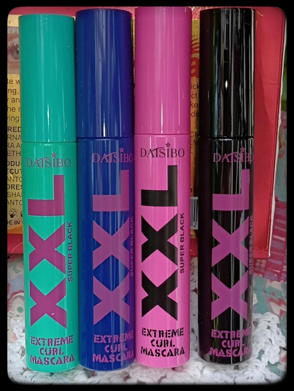 🆕️LAST SET💖SUPER BLACK EXTREME VOLUME,CURL & LENGTHENING MASCARA SET OF 4 Y2K